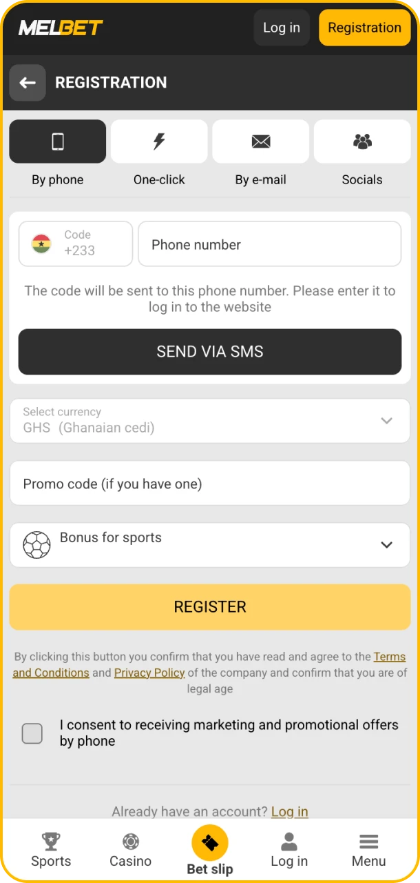 Create your casino account easily on Melbet.