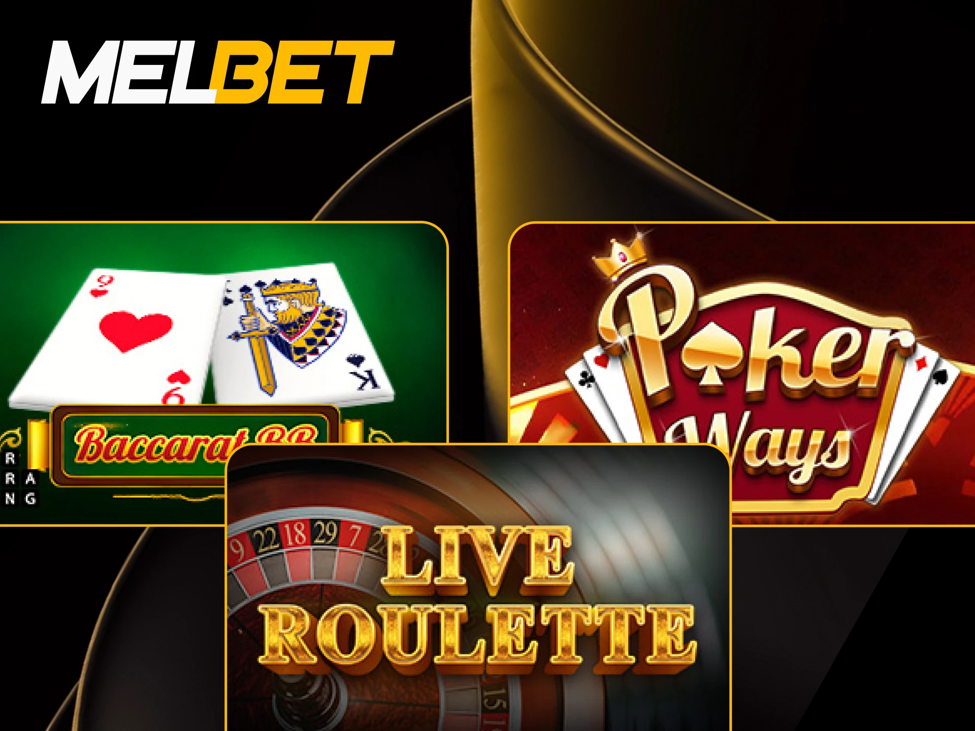 Experience live casino atmosphere on Melbet.