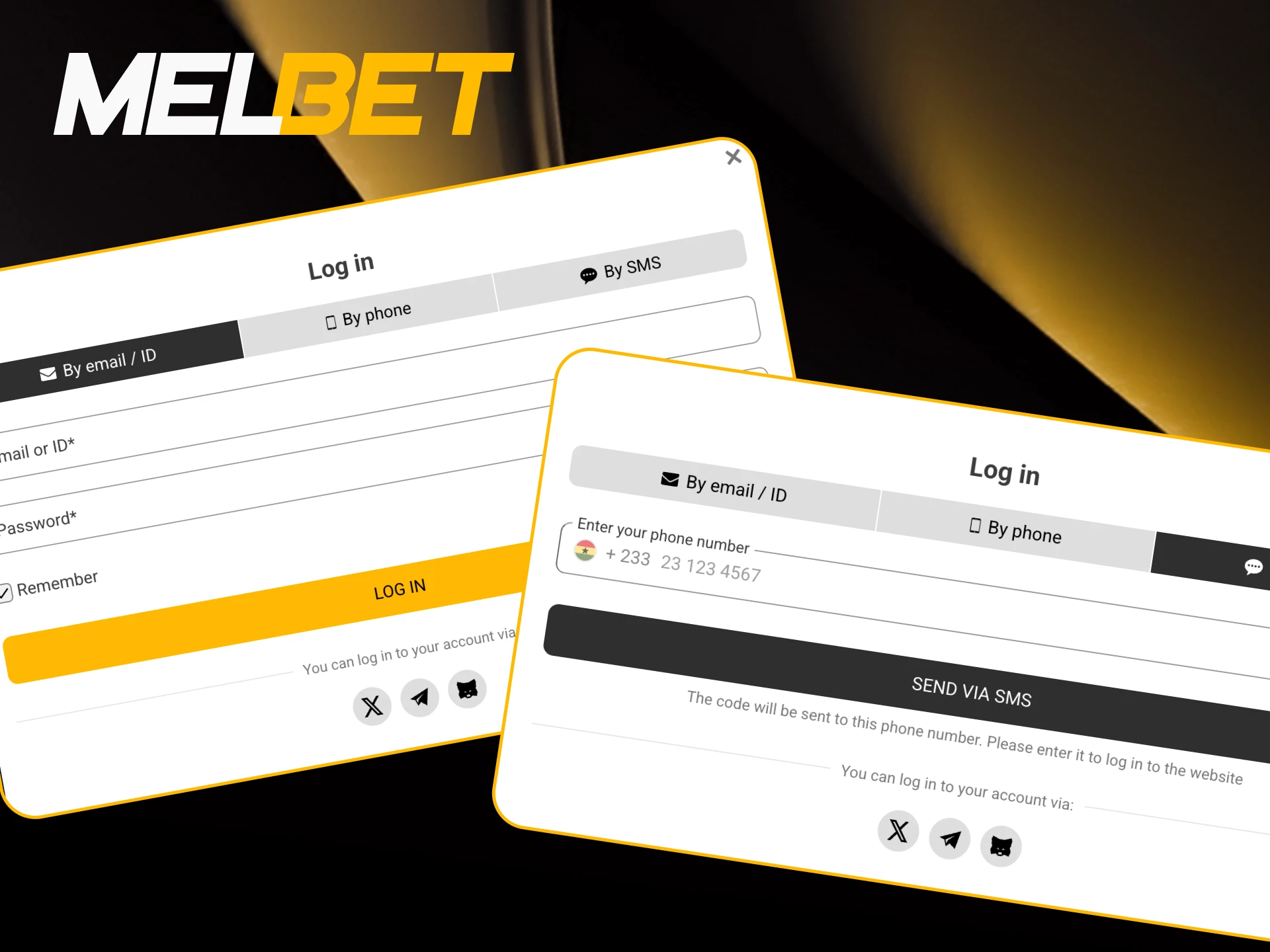 Log in to Melbet and start playing today.
