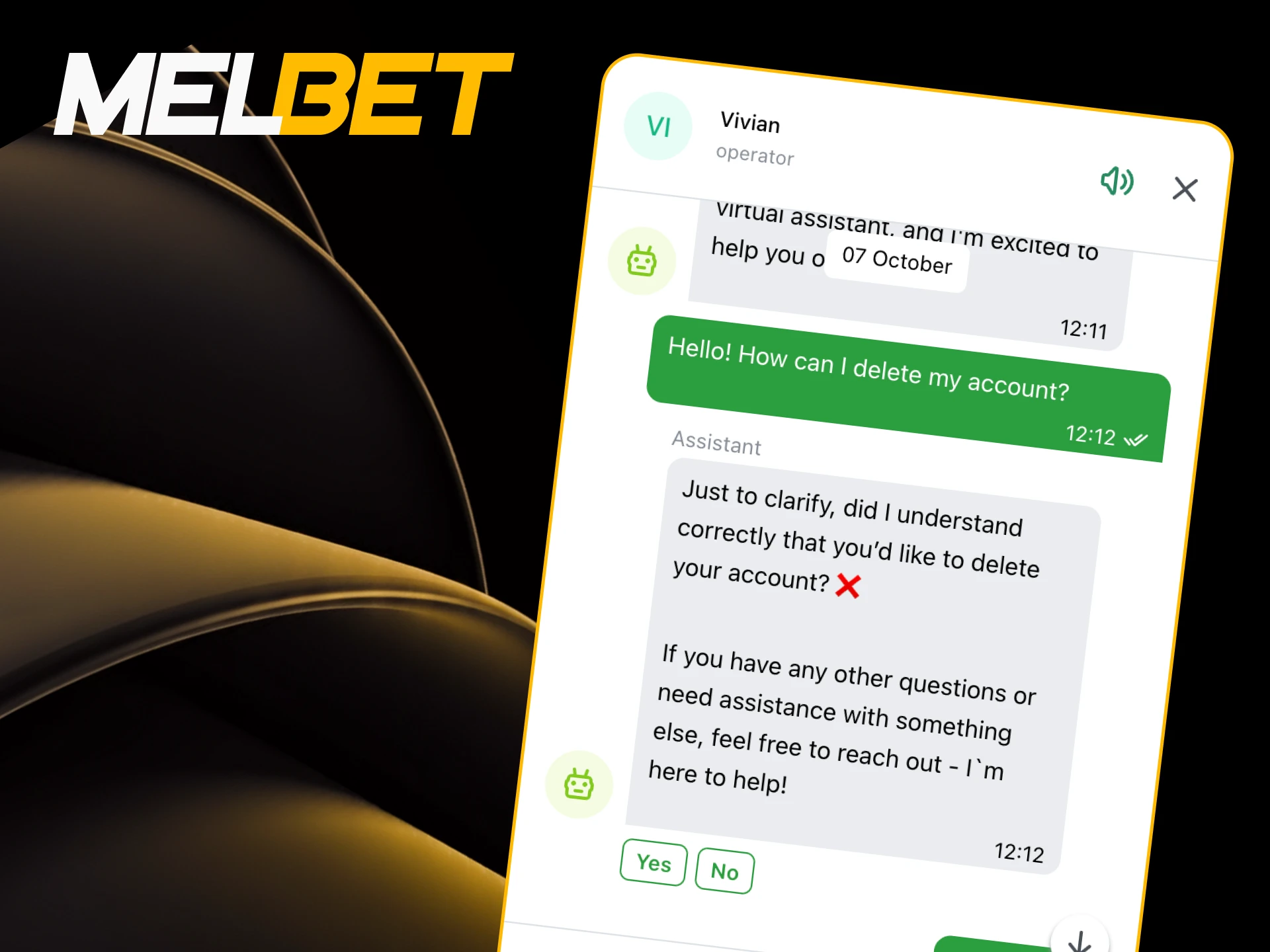 Learn how to delete your account on Melbet.
