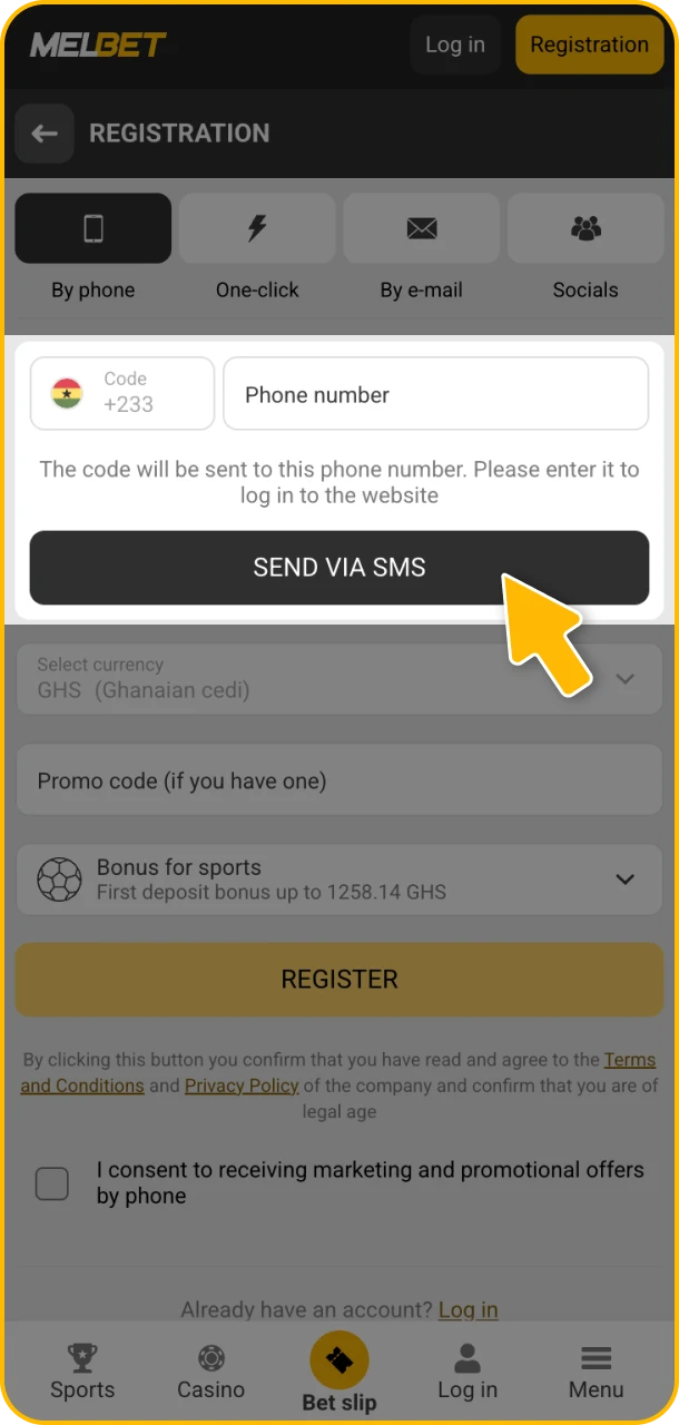 Grant app permissions to access Melbet.