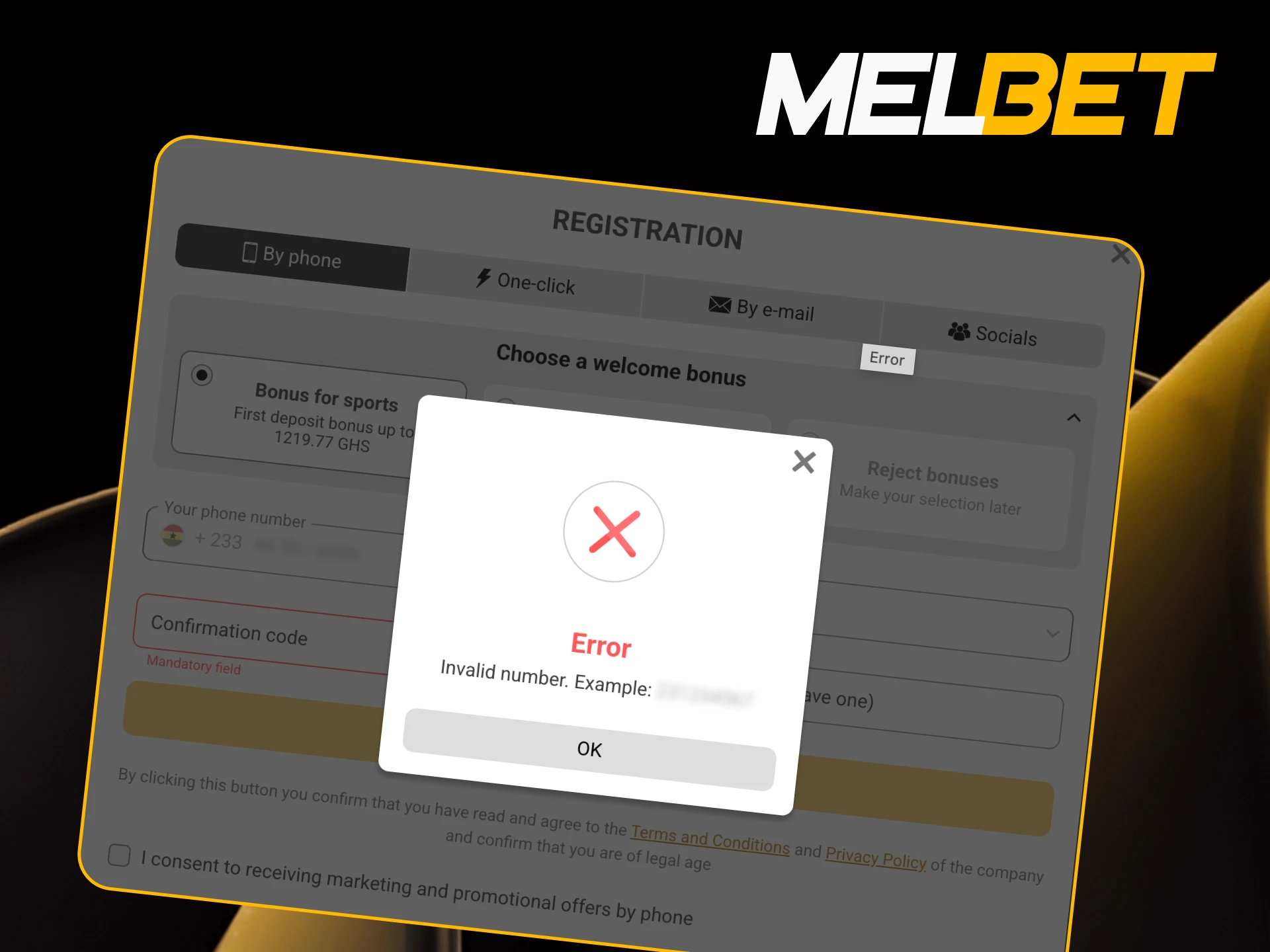 Check requirements before registering on Melbet.