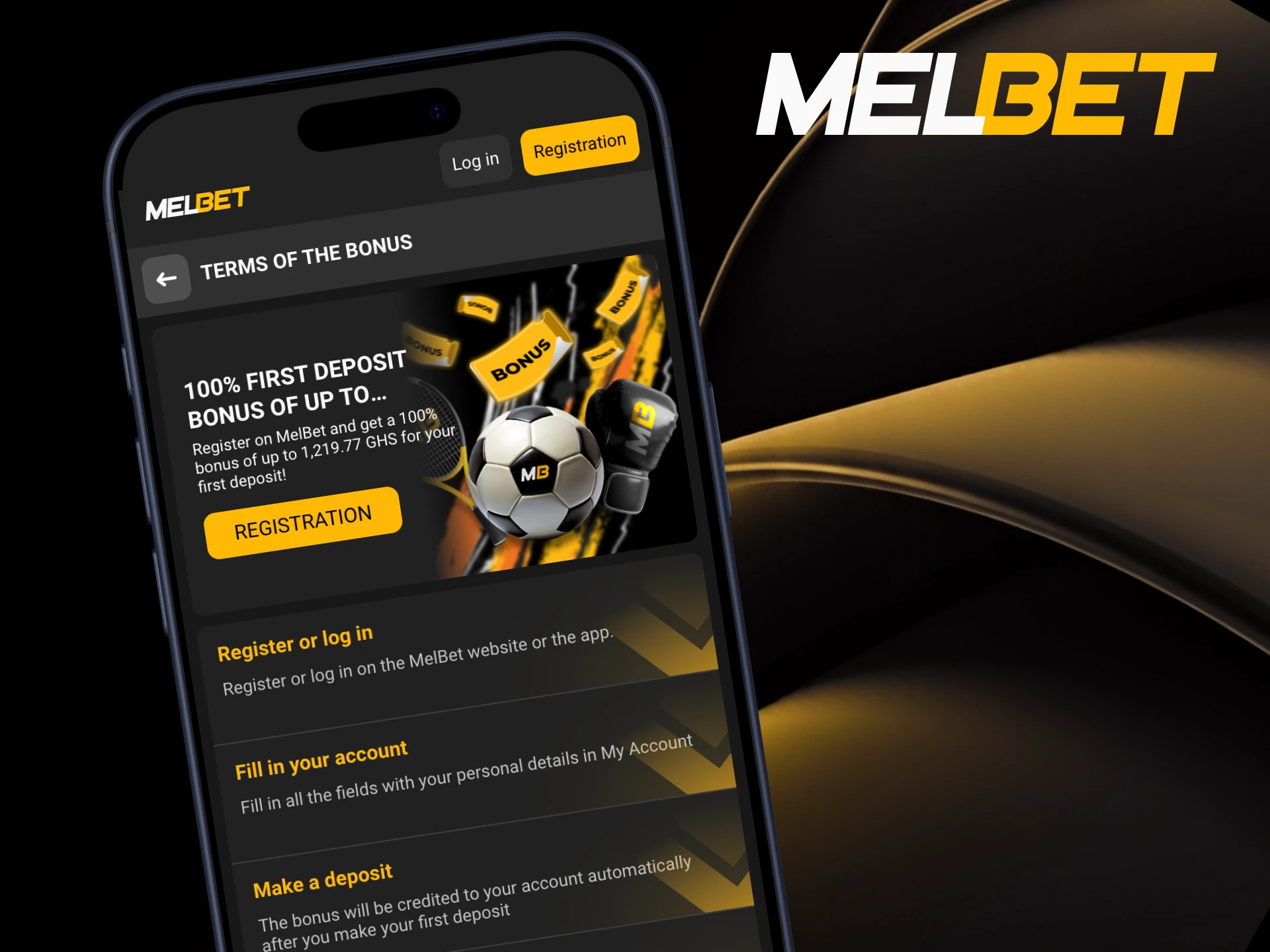Get welcome bonus using Melbet app.
