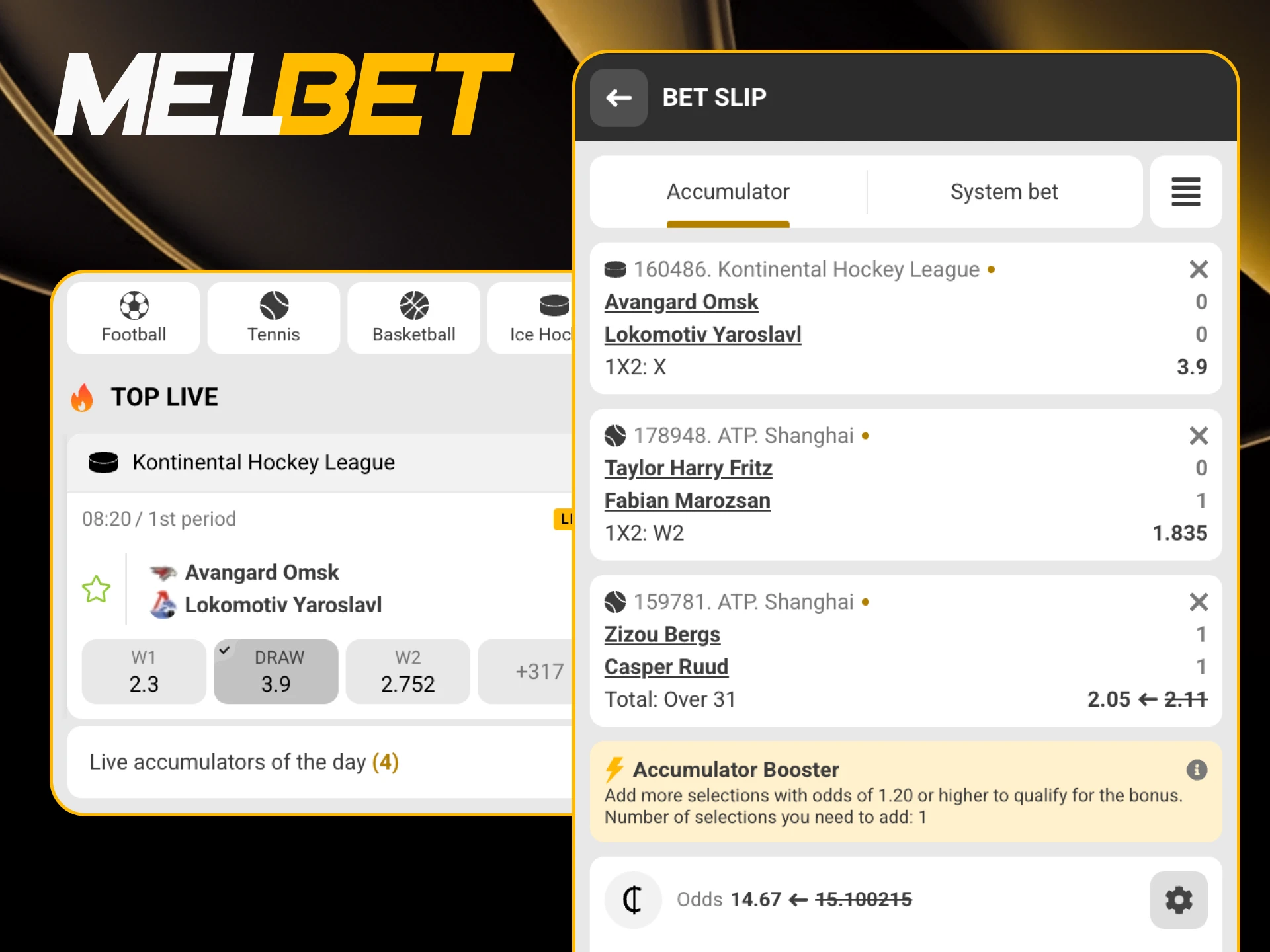 Complete wagering and enjoy rewards on Melbet.